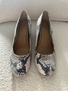 Aerosoles Neutral Snake-Print Pumps - Women's Slip-On Dress Heels